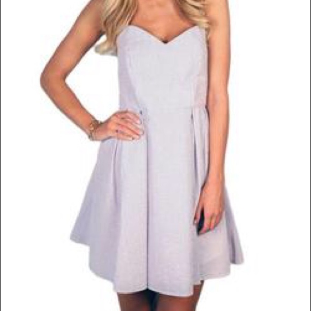 Lavender Seersucker Livingston Dress